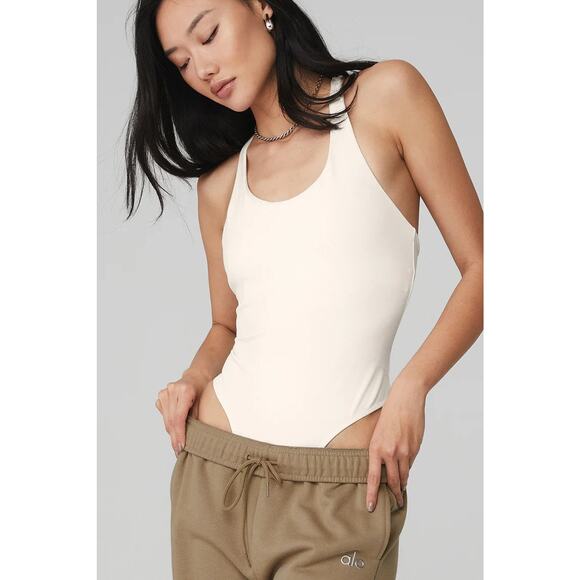 Alo Yoga Sleek Back Bodysuit - M - Picture 2 of 4